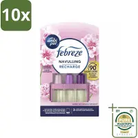 Ambi Pur 10 x - 3Volution - Navulling - Vleugje Bloesem - 20 ml - Grootverpakking - Geurverspreider - Geur - Frisheid - Bloemige Geur - Geurwisseling