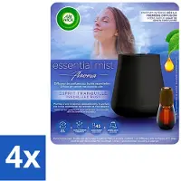 Air Wick 4 x Essential Mist - Automatische Luchtverfrisser Kit - Innerlijke Rust - Eucalyptus & Lavendel - Luchtverfrisser - Aromatherapie - Eucalyptus - Lavendel - Geur