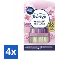 Ambi Pur 4 x - 3Volution - Navulling - Vleugje Bloesem - 20 ml - Luchtverfrisser - Geur - - 3Volution - Navulling