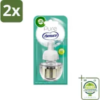 Air Wick - Luchtverfrisser Navulling - Pure Nenuco - Elektrische Geurverspreider - 19 ml - Voordeelverpakking - 2 stuks - Nenuco geur - geurverspreider