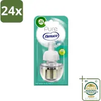 Air Wick - Luchtverfrisser Navulling - Pure Nenuco - Elektrische Geurverspreider - 19 ml - Voordeelverpakking - 24 stuks - Navulling - Elektrische geurverspreider