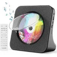COOAU Bluetooth CD-Speler - Draagbare Radio-CD-Speler - Ondersteunt CD/Bluetooth/FM/AUX/USB-Ingang - Hoofdtelefoonaansluiting