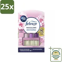 Ambi Pur 25 x - 3Volution - Navulling - Vleugje Bloesem - 20 ml - Grootverpakking - Geurverspreider - Geur - Frisheid - Bloemige Geur - Geurwisseling