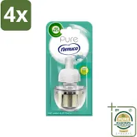 Air Wick - Luchtverfrisser Navulling - Pure Nenuco - Elektrische Geurverspreider - 19 ml - Voordeelverpakking - 4 stuks - Navulling - Elektrische geurverspreider
