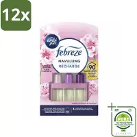 Ambi Pur - 3Volution - Navulling - Vleugje Bloesem - 20 ml - Voordeelverpakking - 12 stuks - Luchtverfrisser - Geur