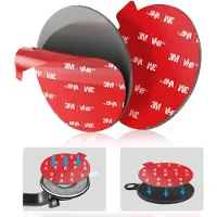 Famanu – Volport Zeer sterke kleverige lijm, 2,76 in/70 mm Dashboard Pad Montage Schijf Lijm Vervanging Kit, Dubbelzijdige Stickers voor Zuignap Dashboard Telefoon Houder & Voorruit Auto Mount 2 Pack