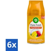 Air Wick 6 x Freshmatic - Luchtverfrisser Navulling - Tropische Mango - 250ml - Luchtverfrisser - Mango Geur - Freshmatic - Geurverspreider - Tropische Geur