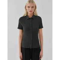 Hiccups for Kids Gestructureerde Korte Mouwen Blouse met Shirtkraag