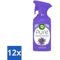 Air Wick 12 x - Luchtverfrisser Spray - Paarse Lavendel - 250ml - Luchtverfrisser - Lavendelgeur - Geurspray - Huisgeur - Ongewenste Geur