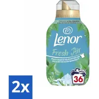 Lenor 2 x - Wasverzachter - Fresh Air Noorderlicht - Ultra Geconcentreerd - 36 Wasbeurten - Wasverzachter - - Noorderlicht - Frisse Geur - Citrus
