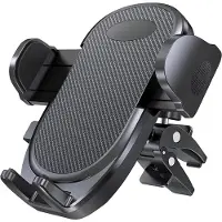 Famanu – Auto luchtrooster telefoonhouder met ventilatieclip en 360° rotatie, geschikt voor 4-7 inch mobiele telefoons