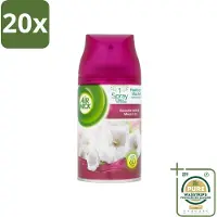 Air Wick 20 x Freshmatic - Luchtverfrisser Navulling - Lelie & Satijn - 250ml - Grootverpakking - Luchtverfrisser - Geurverspreider - Bloemige Geur - Satijn - Lelie