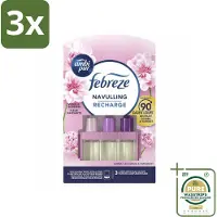 Ambi Pur 3 x - 3Volution - Navulling - Vleugje Bloesem - 20 ml - Grootverpakking - Geurverspreider - Geur - Frisheid - Bloemige Geur - Geurwisseling