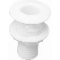 PLASTIMO Flush Flange Thru-hull Transparant 25 mm