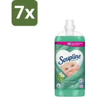 Soupline 7 x - Wasverzachter - Aloë Vera - 56 Wasbeurten - 1.3L - Wasverzachter Aloë Vera - Frisse Geur - Zachte Kleding - 14 Dagen Frisheid - Natuurlijke Geur