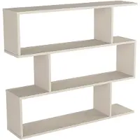 Vente-unique Open kast met 3 nissen - Beige TOMINI