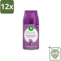 Air Wick Freshmatic - Luchtverfrisser Navulling - Pure Fresh Lavendel - 250ml - Voordeelverpakking - 12 stuks - Freshmatic - Geurverspreider