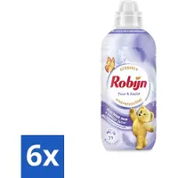 Robijn 6 x – Wasverzachter – Puur & Zacht – 780 ml - Wasverzachter - Wasmiddel - Wasgeur - Kleding Verzorgen - Huidbescherming