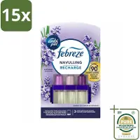 Ambi Pur 15 x - 3Volution - Navulling - Lavendel - 20 ml - Grootverpakking - Geurverspreider - Lavendel - Frisheid - Geurblindheid - Nare Geuren