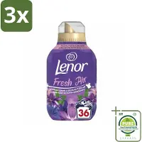 Lenor 3 x - Wasverzachter - Fresh Air Maneschijn - Ultra Geconcentreerd - 36 Wasbeurten - Grootverpakking - Wasverzachter - - Fresh Air - Maneschijn - Frisse Geur