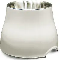 Famanu – Verhoogde hondenbak 2-in-1 met 900 ml inhoud in wit