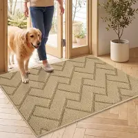 Famanu – Deurmat voor binnen met microvezeloppervlak, antislip en wasbaar, perfect voor entree en gang, 60x90 cm