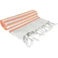 Famanu – Katoenen strandhanddoek, lichtgewicht en zandvrij, ideaal voor strand en buitenactiviteiten, 90 x 170 cm