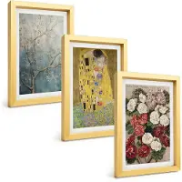 Wallfluent 3-Delige Schilderij Set - Abstracte Vormen, Geschilderde Structuren In Pastelkleuren. - 20 x 30 cm - Muurdecoratie - Schilderijen Set - Woonkamer - Interieur Decoratie