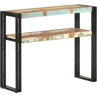 vidaXL Wandtafel 90x30x75 cm massief gerecycled hout
