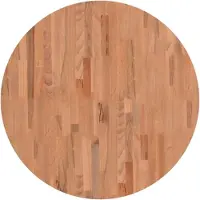 vidaXL Tafelblad rond Ø80x2,5 cm massief beukenhout
