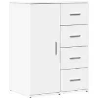 vidaXL Dressoir 59x39x80 cm bewerkt hout wit