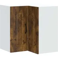 vidaXL Keukenwandhoekkast Kalmar bewerkt hout gerookt eikenkleurig