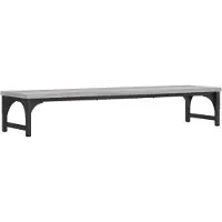 vidaXL Monitorstandaard 85x23x15,5 cm bewerkt hout grijs sonoma eiken