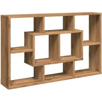 vidaXL Wandplank Artisan Eiken 85x16x52,5 cm Bewerkt Hout