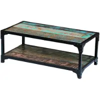 vidaXL Salontafel massief gerecycled hout