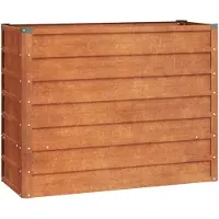 vidaXL Plantenbak verhoogd 100x40x77 cm cortenstaal roestig