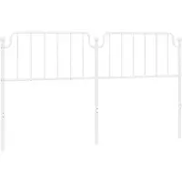 vidaXL Vervangend hoofdbord 180 cm metaal wit