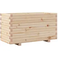vidaXL Plantenbak 90x40x49,5 cm massief grenenhout