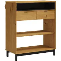 vidaXL Bartafel FLAM 92x45x110 cm massief grenenhout