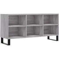 vidaXL Tv-meubel 103,5x30x50 cm bewerkt hout grijs sonoma eikenkleurig