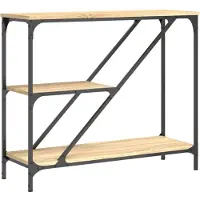 vidaXL Wandtafel 88,5x30x75 cm bewerkt hout sonoma eikenkleurig