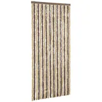 vidaXL Vliegenhor met donkerbruine en beige kleur, 100x230 cm, chenille