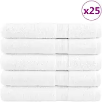 vidaXL Saunadoeken SOLUND 25 st 600 g/m² 80x200cm wit