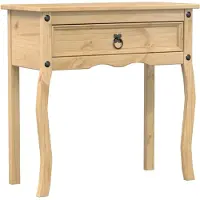 vidaXL Wandtafel Corona 73x35x73 cm massief grenenhout