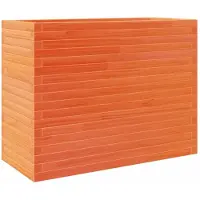 vidaXL Plantenbak 90x40x68,5 cm massief grenenhout wasbruin