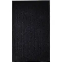 vidaXL Deurmat 117x220 cm PVC zwart