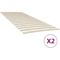 vidaXL Bedlattenvervanging met 34 latten 2 stuks 100x200 cm