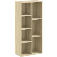 vidaXL Boekenkast 50x25x105 cm bewerkt hout sonoma eikenkleurig