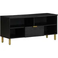 vidaXL Tv-meubel 100x33x46 cm bewerkt hout zwart