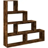 vidaXL Kamerscherm / boekenkast 143,5x29x143,5 cm hout gerookt eiken